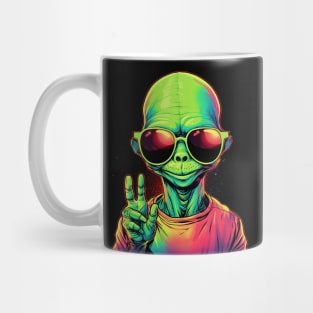 Cool Alien - we come in peace, chill! Mug